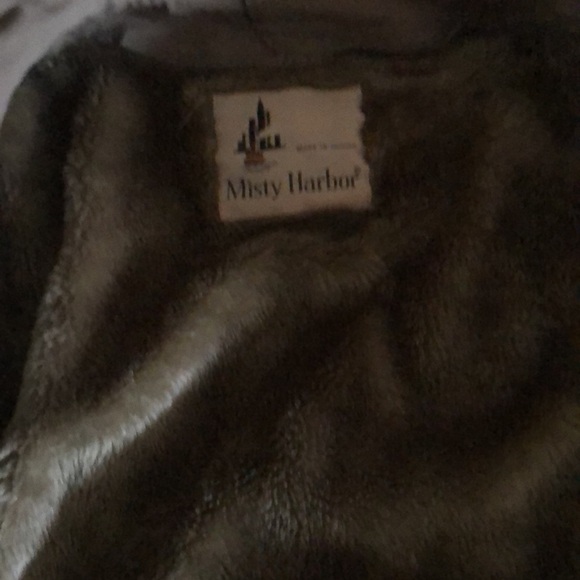 Woman’s fall VTG Y2k retro tan Misty Harbor trench fur Lined long coat - Picture 12 of 15